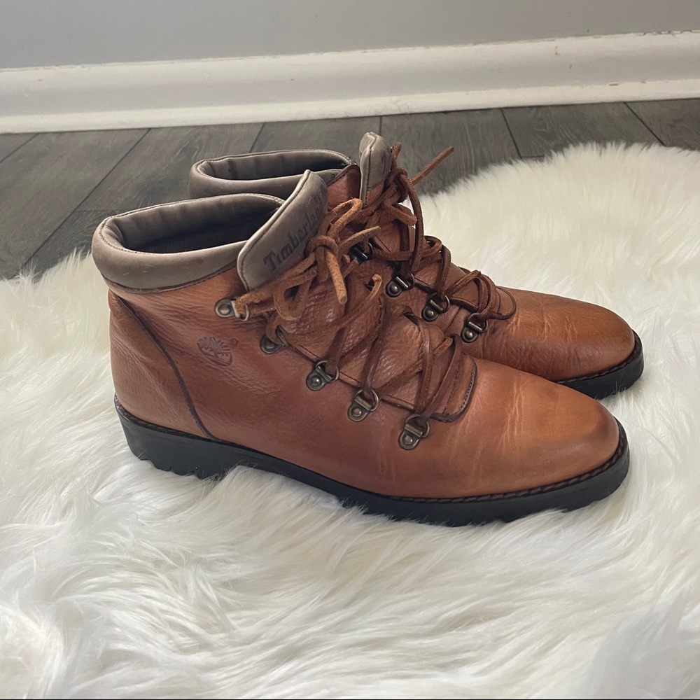 Vintage Timberland leather lace up boots Italy